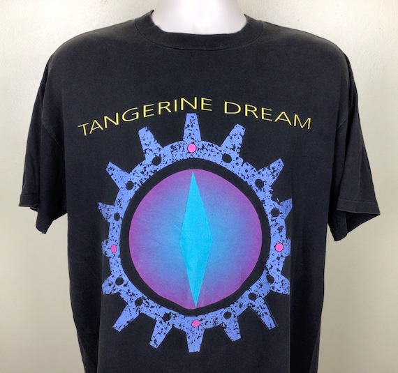 Vtg 1992 Tangerine Dream Concert T-shirt Black XL 90s Rockoon