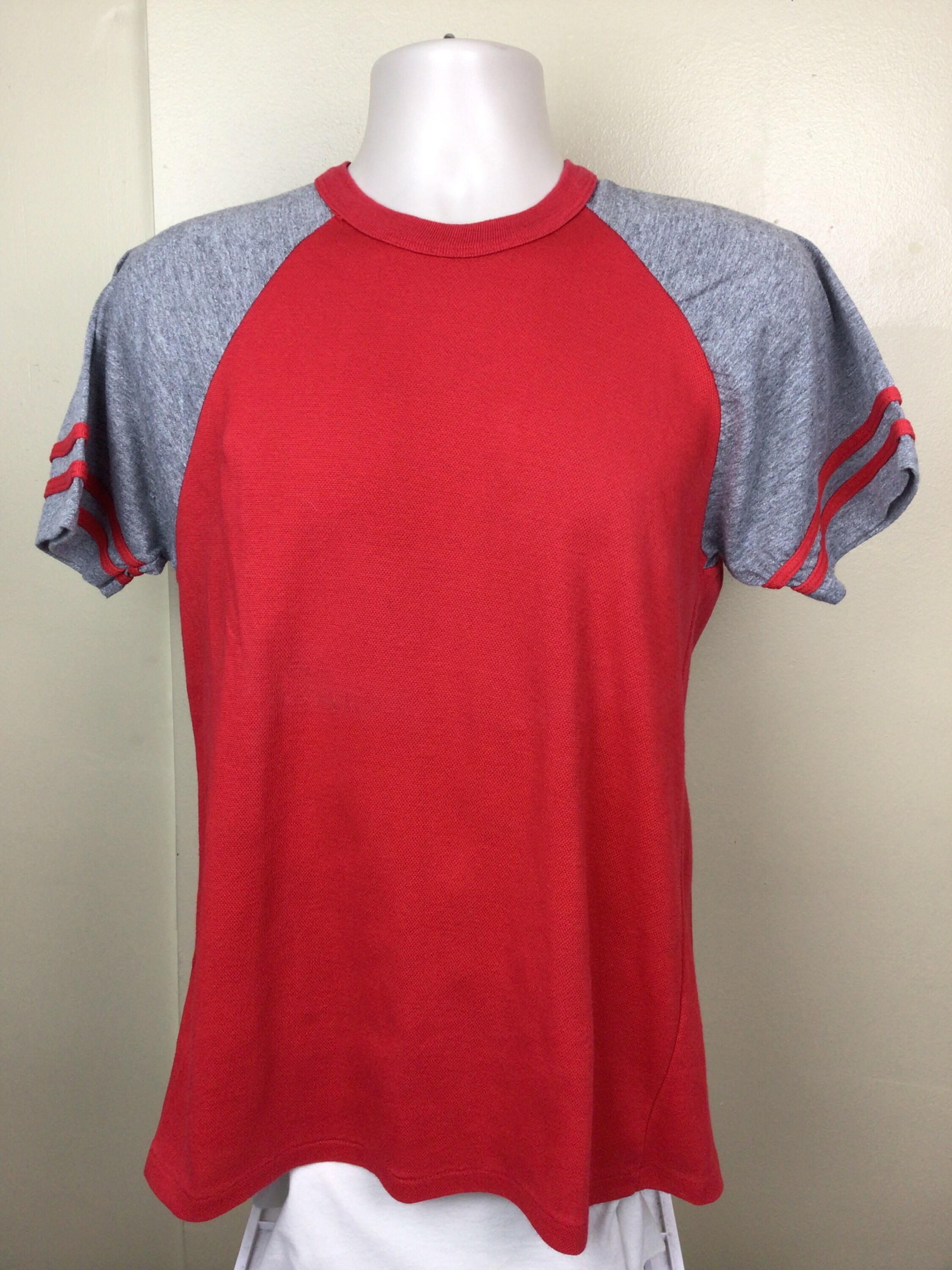 【archive】90s 2tone knit color line shirt archive】90s 2tone knit color line shirt