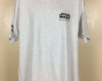 Vtg 1999 Star Wars Episode I The Phantom Menace T-Shirt Heather Gray XL/XXL  90s Pepsi