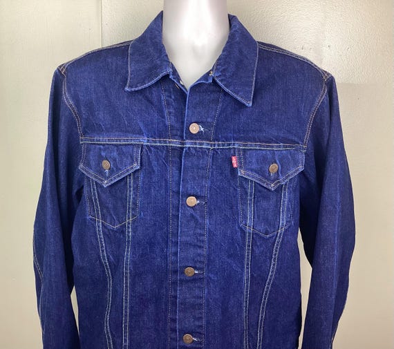 Vtg 90s Y2K Levi's 70505 0217 Big E Trucker Jacket XL Blue