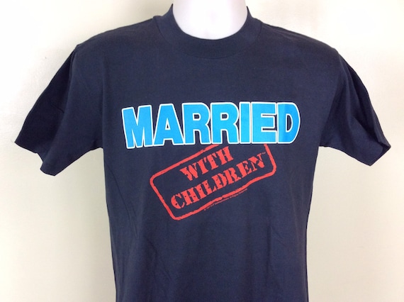 Vtg 1987 Married With Children T-shirt Black M 80s TV Show Sitcom 