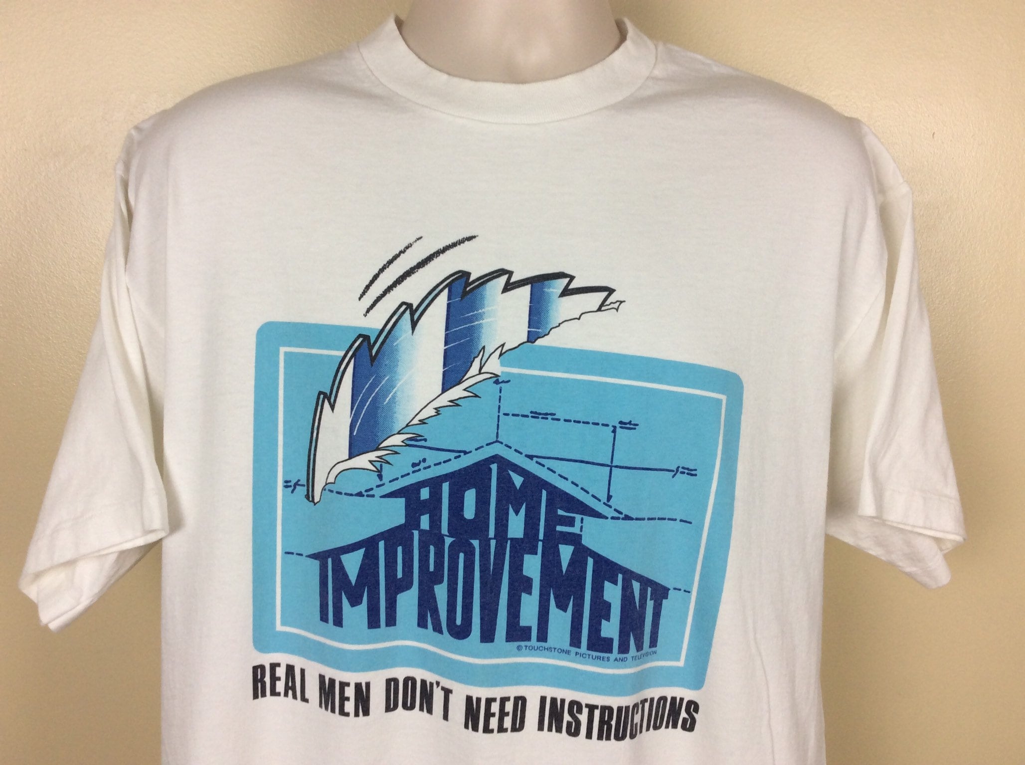 Vtg 90s Home Improvement T-shirt White XL Tim Allen Sitcom Comedy