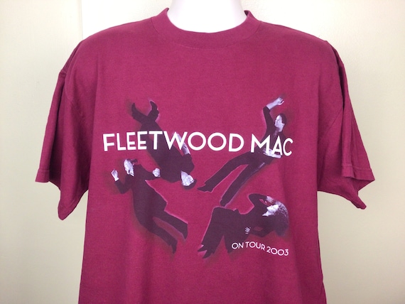 Vtg 2003 Fleetwood Mac Concert T-Shirt Burgundy M… - image 1