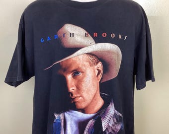 【L】Hanes 90s GARTH BROOKS band T-shirt Hanes garth brooks shirt - Gem