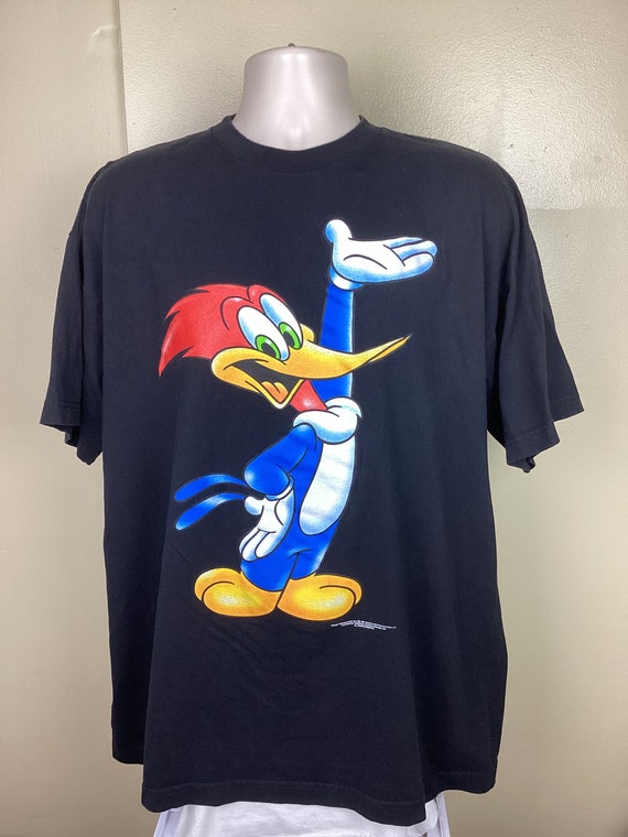 USJ ウッディウッドペッカー　Tシャツ 　ブラック ウッディー・ウッドペッカー – ユニバーサル・スタジオ