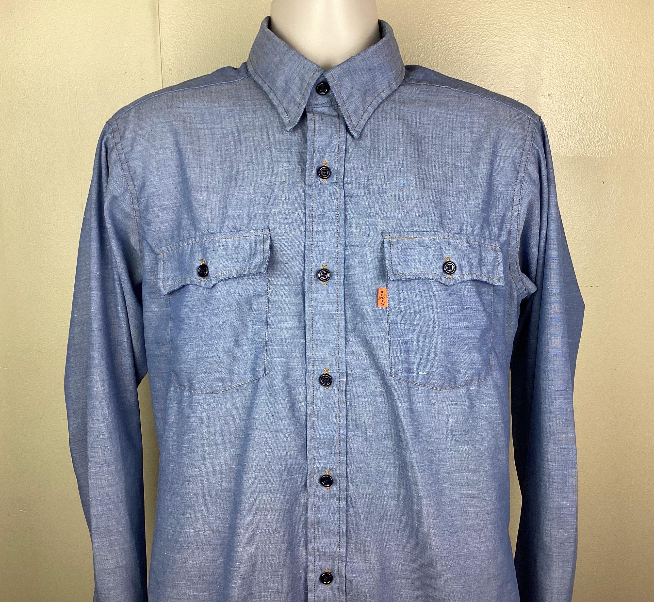 70s Levis Chambray - Etsy