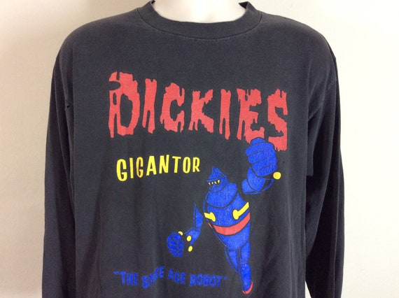 Vtg 1994 The Dickies Gigantor Concert T-Shirt Bla… - image 1