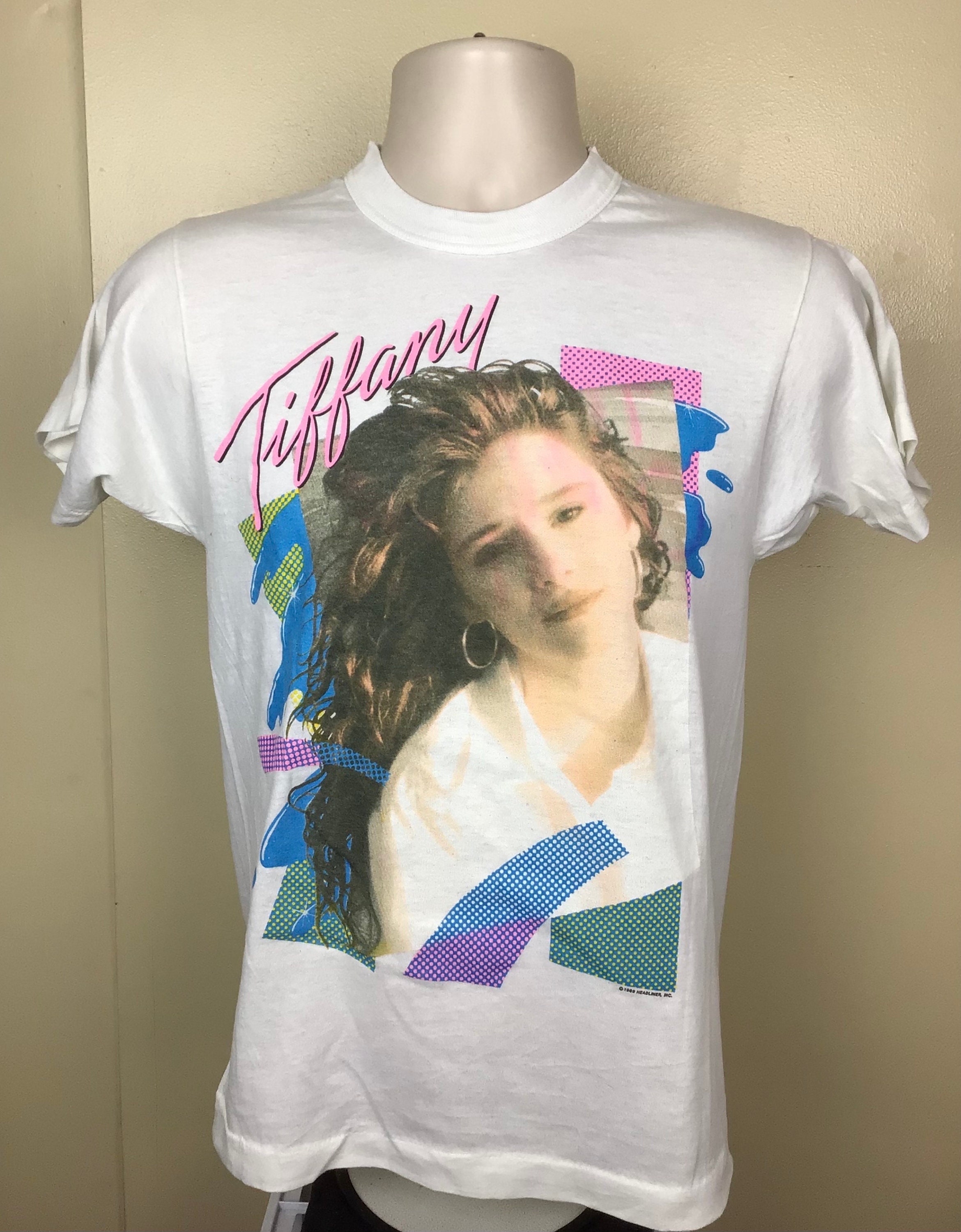 上品なブランド ティファニー 1989 ヴィンテージ Tシャツ ポップ S ホワイト トップス