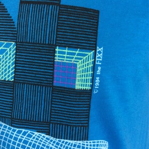 Vtg 1984 the Fixx Phantom Tour Concert T-shirt Blue M/L 80s New Wave