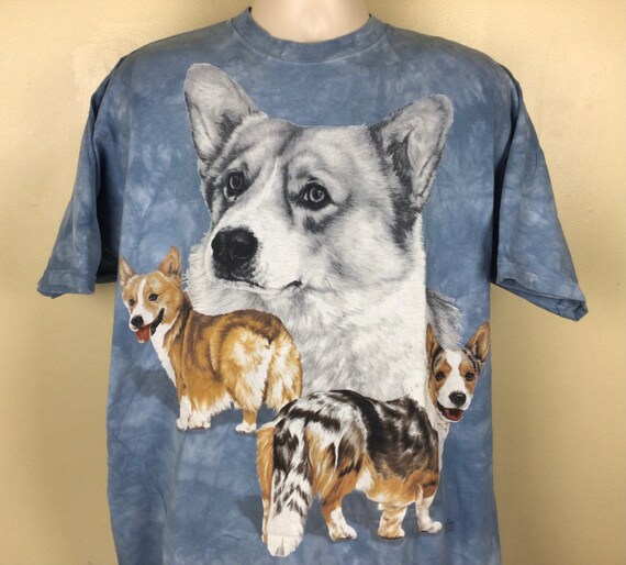 shirt Blue XL Y2K Dog Pet Animal 