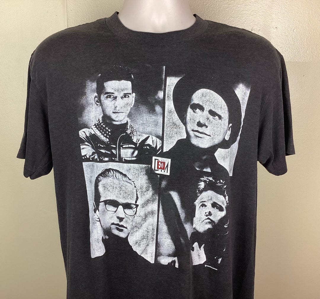 Vtg 1988 Depeche Mode Concert T-shirt Black L/XL 80s Synth Pop Vtg 1988 Depeche Mode Concert T-shirt Black L/XL 80s Synth Pop