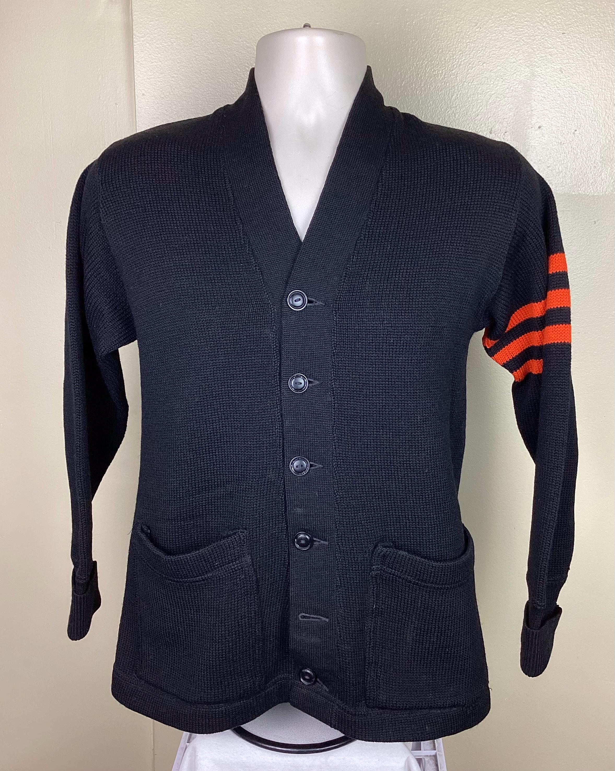 Vtg 40s 50s College Knits Sportswear 100% Virgin Wool