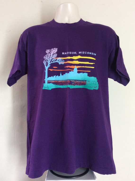 Vtg 90s Madison Washington T-Shirt Purple L Souvenir Tourism | Etsy