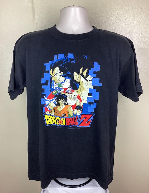 Vintage 2000 Dragon Ball Z T-shirt Black Youth XL Adult M Y2K