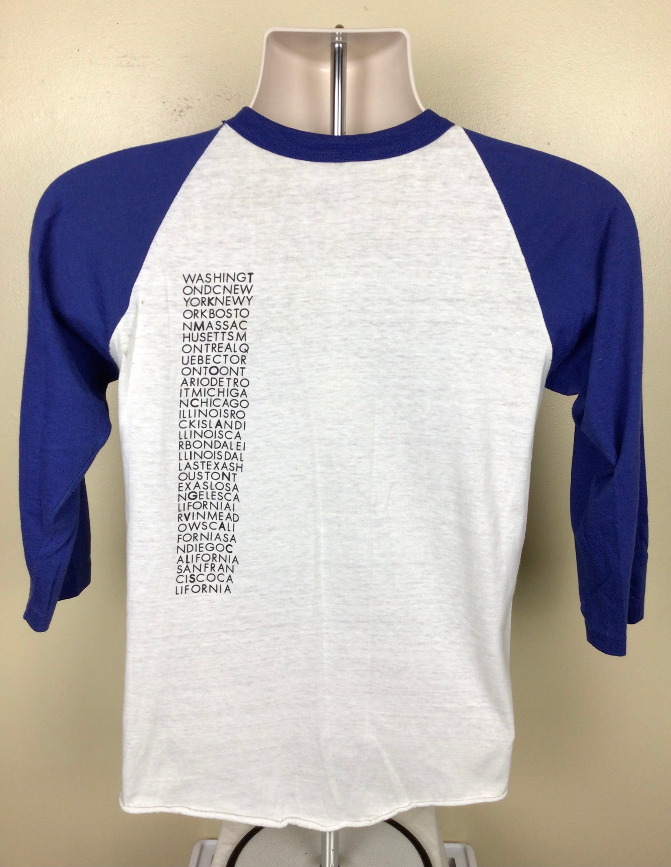 Vtg 80s Depeche Mode Raglan Jersey Style Concert T-shirt Vtg 80s Depeche Mode Raglan Jersey Style Concert T-shirt
