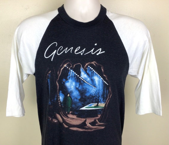 Vtg Early 80s Genesis Raglan Jersey Style T-Shirt… - image 1