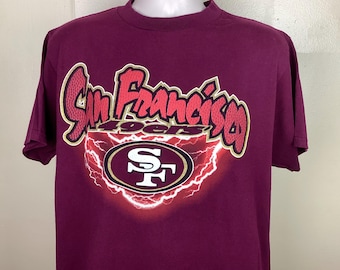 Camiseta tie-dye Vtg 90s San Francisco 49ers XL/XXL Tultex NFL Team