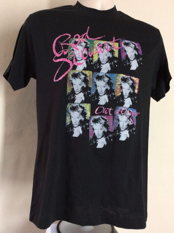 Vtg 1989 Rod Stewart Out Of Order Concert T-Shirt… - image 4