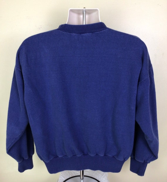 Vtg 70s 80s Koln Am Rhein Crewneck Sweatshirt Blu… - image 3