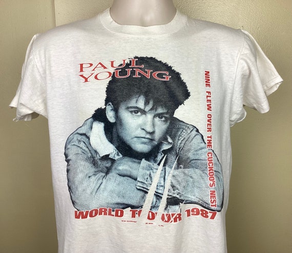 PAUL YOUNG WORLD TOUR 1987 Tシャツ フリーサイズ PAUL YOUNG WORLD TOUR 1987 Tシャツ フリーサイズ