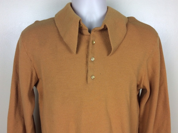 Vtg 60s 70s Pendleton Sir Pendleton Big Collar Sweater Shirt 