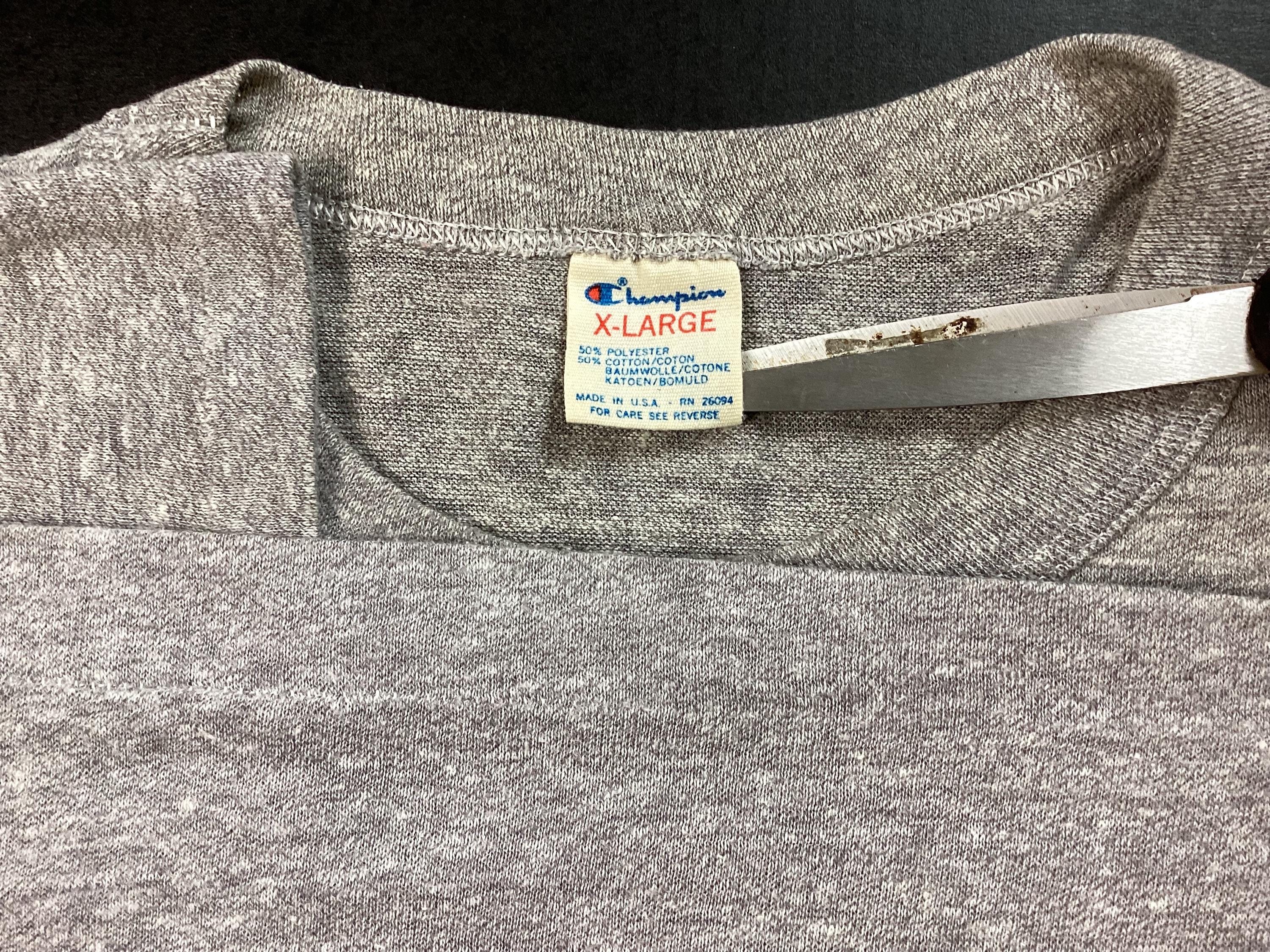 Vtg 80s Late Night With David Letterman T-shirt Heather Gray
