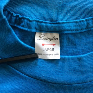 Vtg 1984 the Fixx Phantom Tour Concert T-shirt Blue M/L 80s New Wave