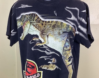 Jurassic Park The Lost World T-shirt T Rex vintage 1997 jeunesse