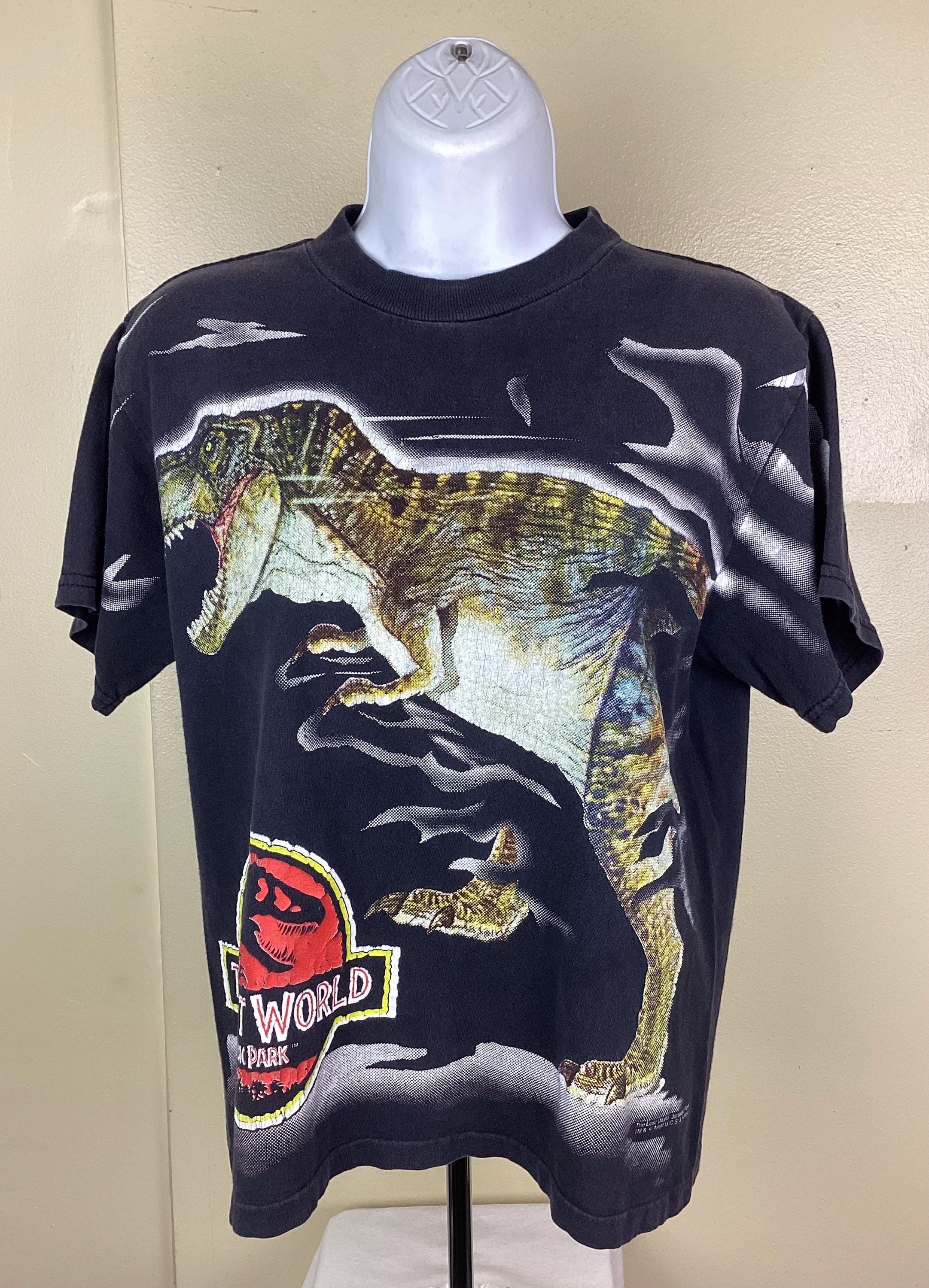 Vintage 1997 Jurassic Park the Lost World T Rex T-shirt Black