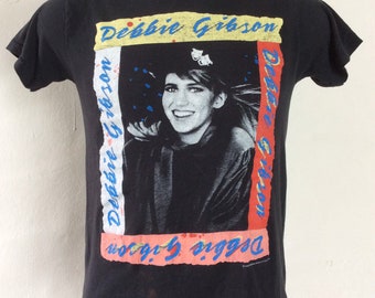 Vtg 1989 Debbie Gibson Electric Youth Concert T-Shirt Black