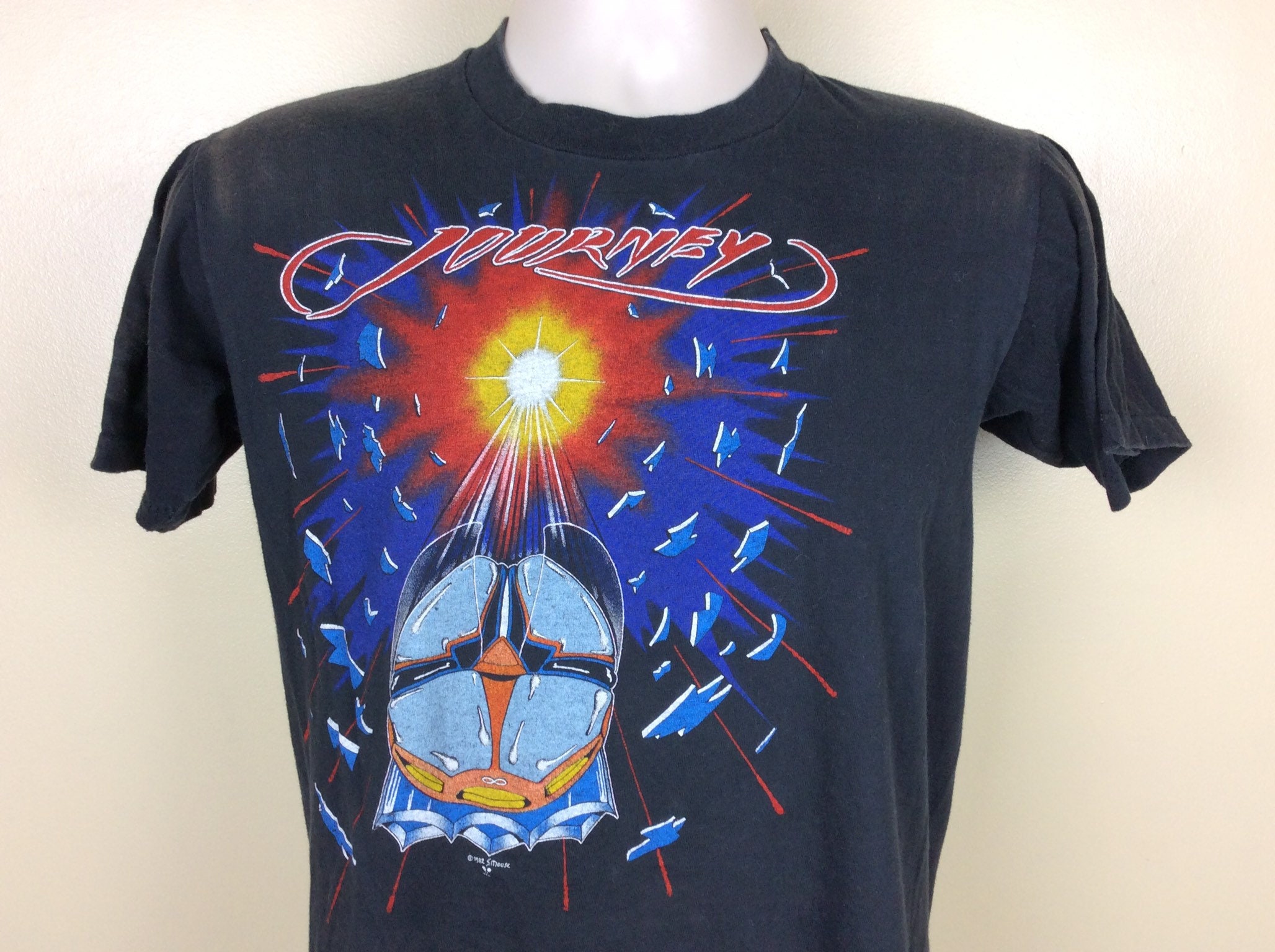 Vtg 1982 Journey Escape Concert T-shirt S/M 80s Classic Rock