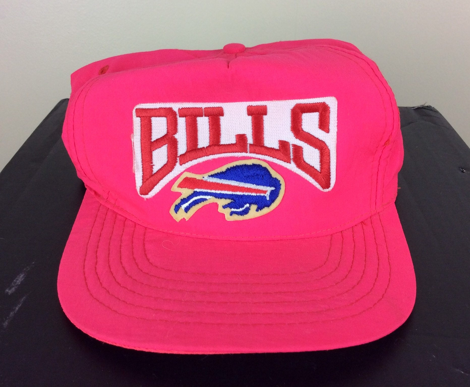 Vtg 90s Buffalo Bills Hat Bright Pink 