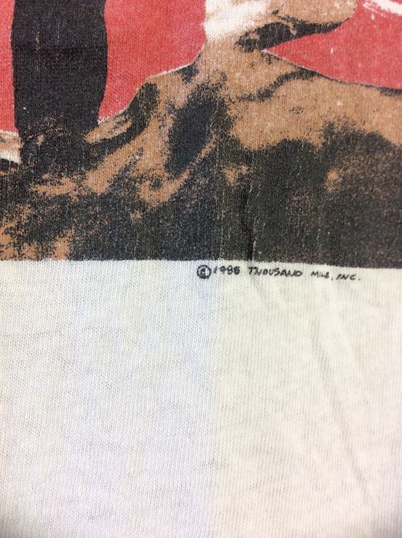 Vtg 1986 Iggy Pop Blah Blah Blah T-Shirt XL/XXL 8… - image 3