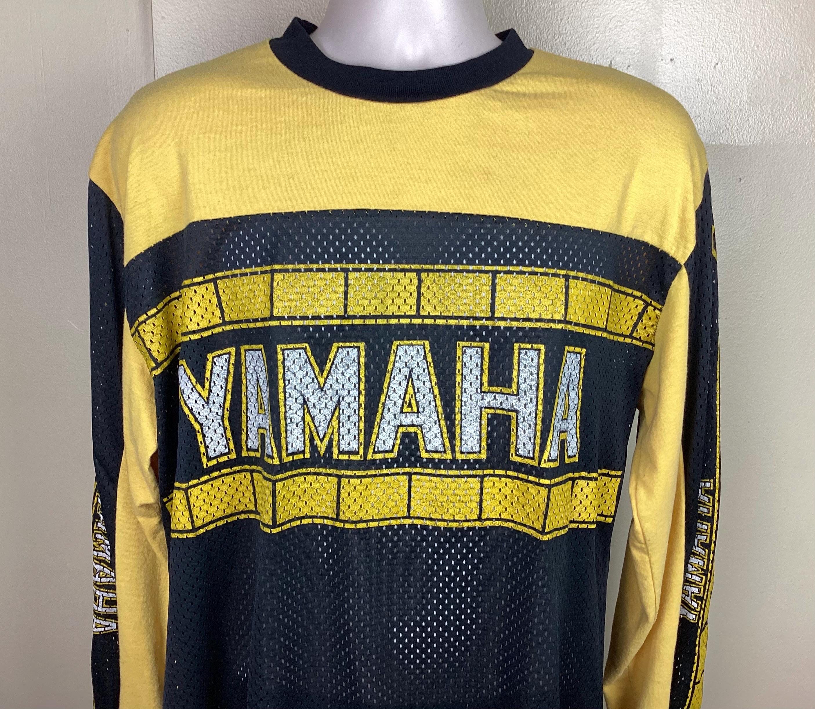 Gerry イエロー　 made in USA vintage 70s、80s Vtg 70s 80s Yamaha Jersey Black Yellow XL Motocross