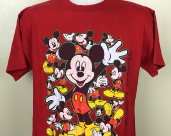 Vintage 80s/90s Mickey Mouse Disney Orlando Florida T Shirt Size M
