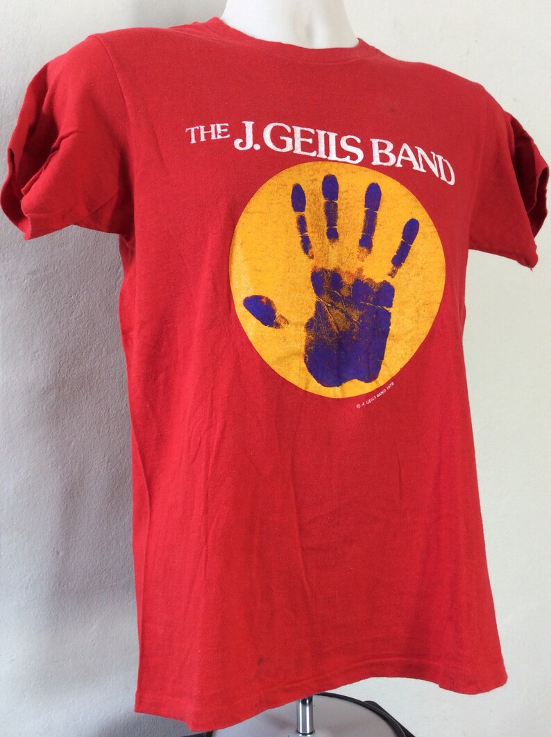 Vtg 1978 J Geils Band Tshirt Red S/M 70s Classic Rock Band Etsy