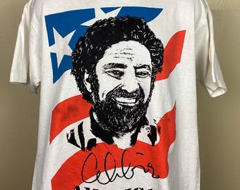 Vtg 1989 Carole King Concert T-shirt White XL 80s City Streets