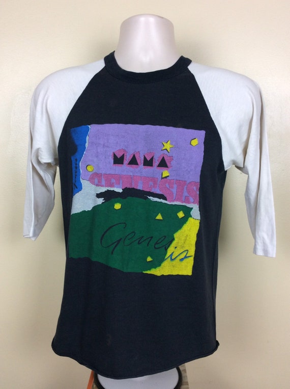 Vtg 1983 Genesis Mama Raglan Jersey Style T-Shirt… - image 3