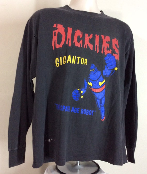 Vtg 1994 The Dickies Gigantor Concert T-Shirt Bla… - image 4