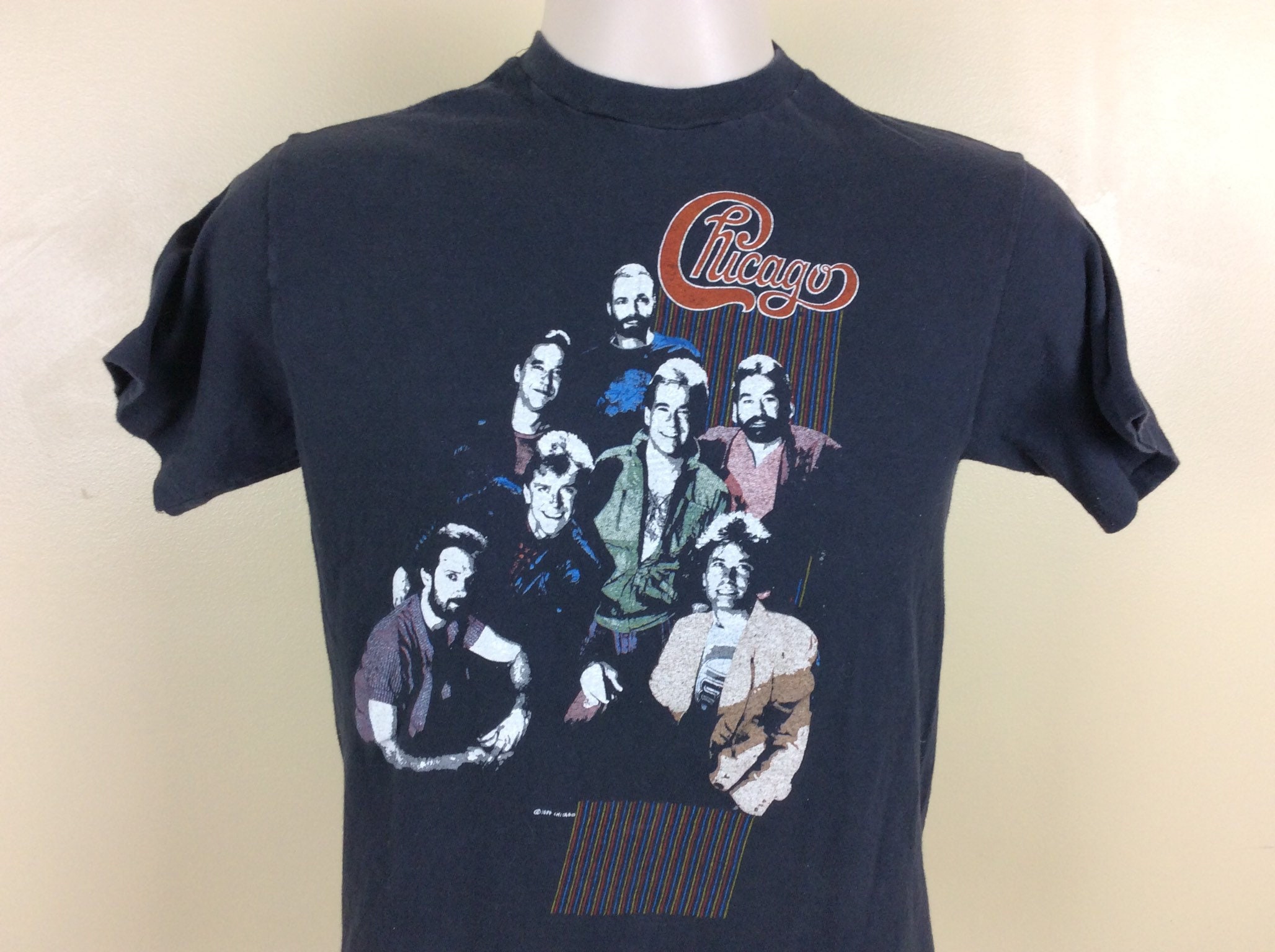 ヴィンテージ 1985 シカゴコンサート Tシャツ ブラック XS/S 80