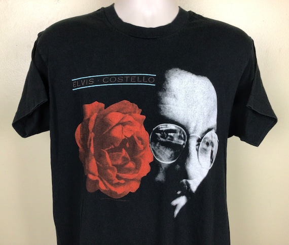 ヴィンテージ 1991 エルヴィス コステロ Tシャツ ブラック L/XL 90年代 