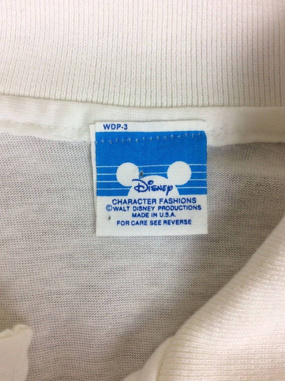 Vtg 80s 90s Disney MGM Studios Polo Shirt White M… - image 5