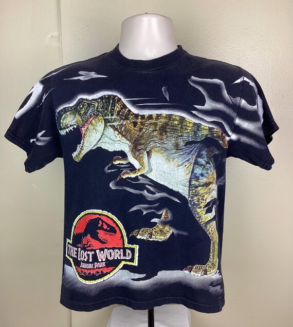 Vintage 1997 Jurassic Park the Lost World T Rex T-shirt Black