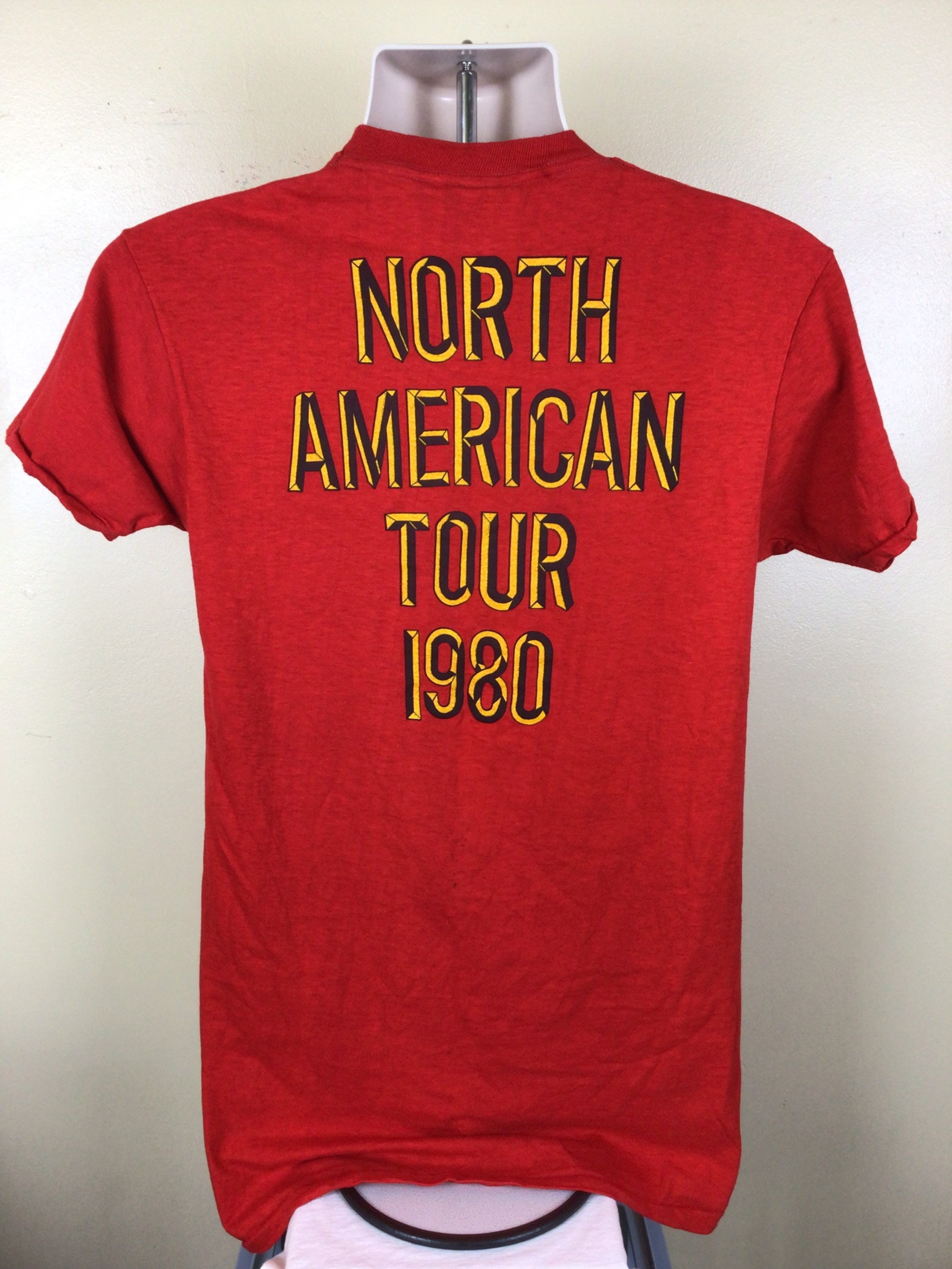 ヴィンテージ 1980 コモドアーズ コンサート Tシャツ 赤タグ サイズ L