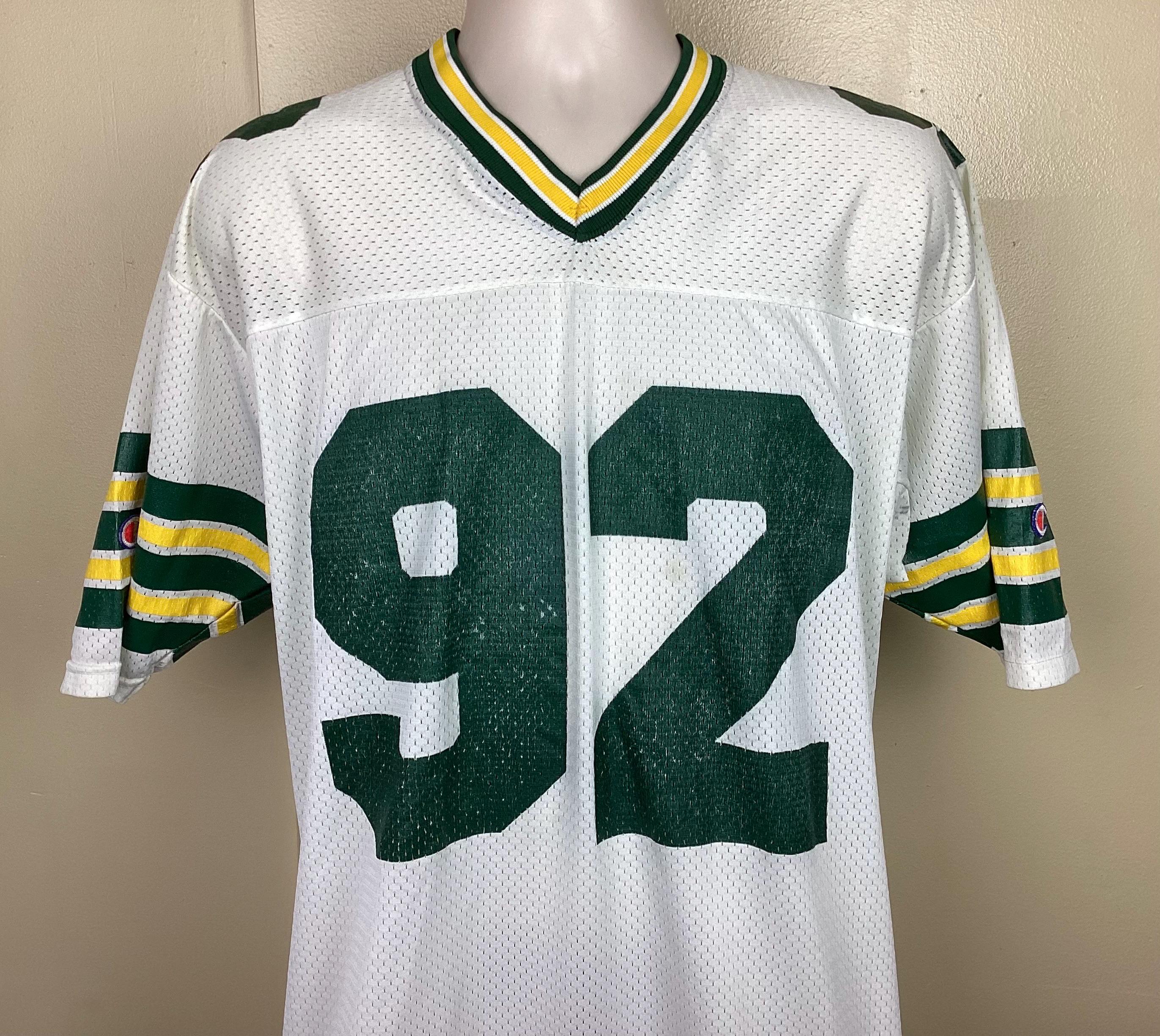 Vtg 90s Reggie White Green Bay Packers Jersey White Size 44 Champion NFL Team 92 Made in USA Etsy