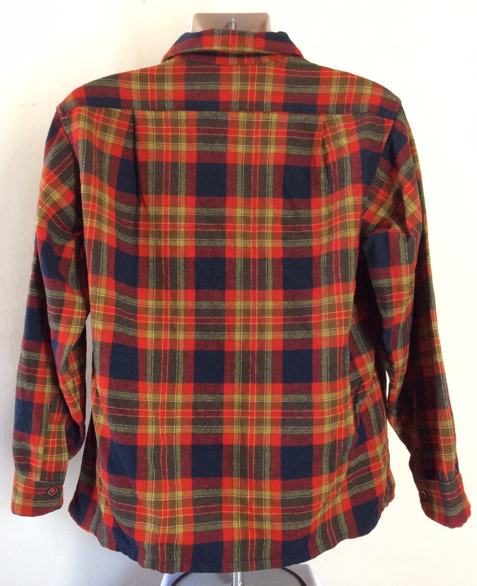Vtg 70s 80s Pendleton Board Shirt L Red Wool Plaid Flannel Vtg 70s 80s Pendleton Board Shirt L Red Wool Plaid Flannel