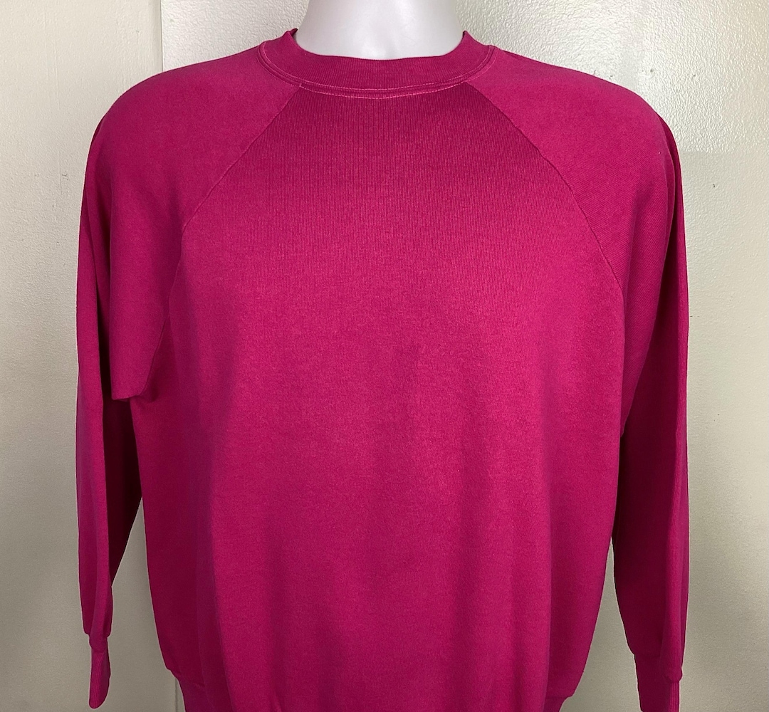 60s~70s raglan pink sweat
