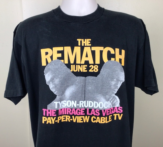 90s マイクタイソン VS ドノバンラドック Tシャツ USA製 ビンテージ ヴィンテージ 1991 マイク タイソン vs ドノバン ラドック Tシャツ