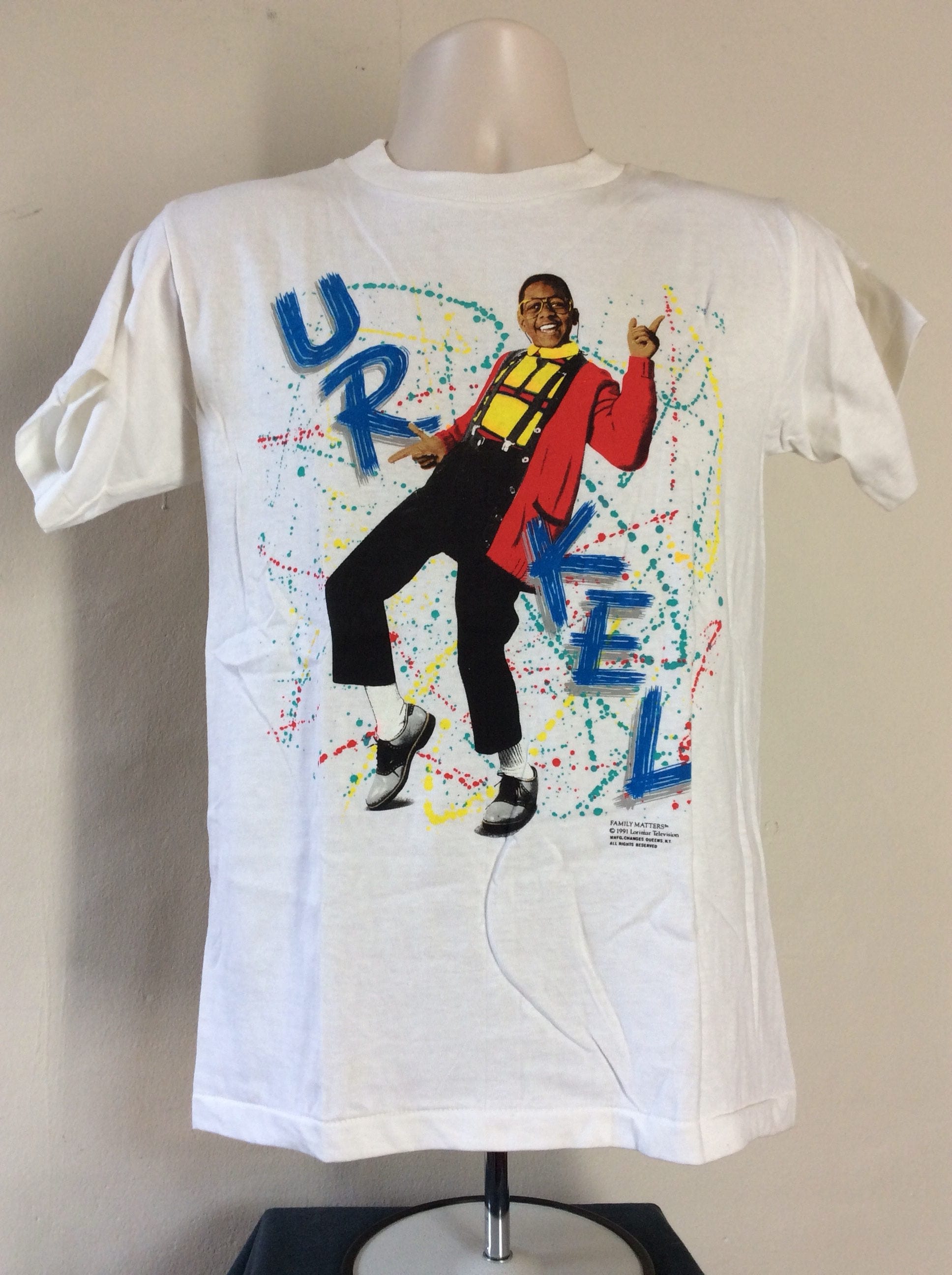 Vtg 1991 Family Matters Steve Urkel T 