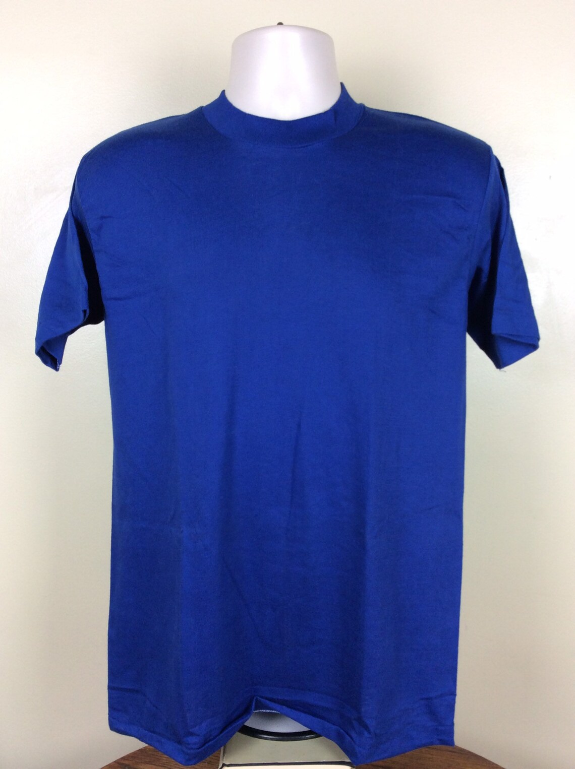 Vtg 80s Wolf Sportswear Plain Blue Tshirt M/L Blank 50/50 Etsy